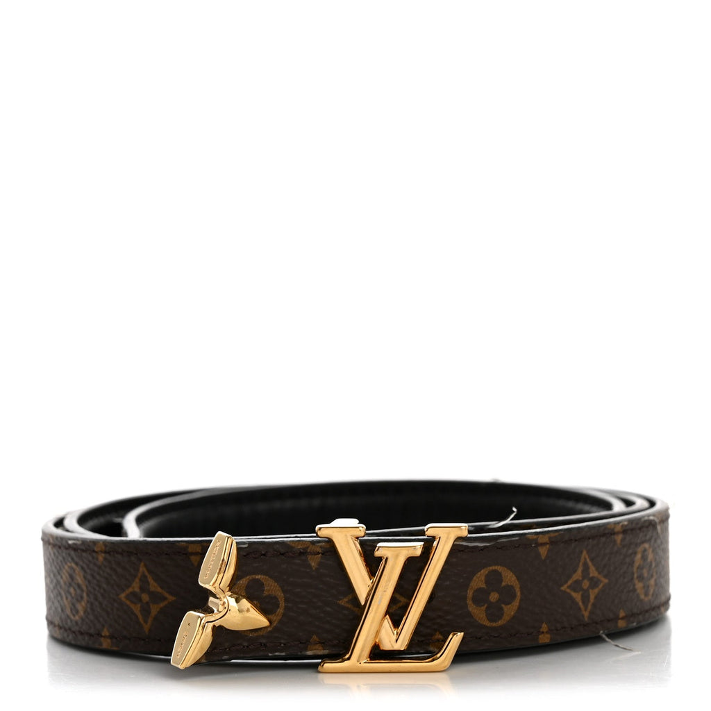 Louis Vuitton Monogram 20mm Pretty Reversible Belt 80 32 Black