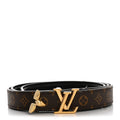Louis Vuitton Monogram 20mm Pretty Reversible Belt 80 32 Black