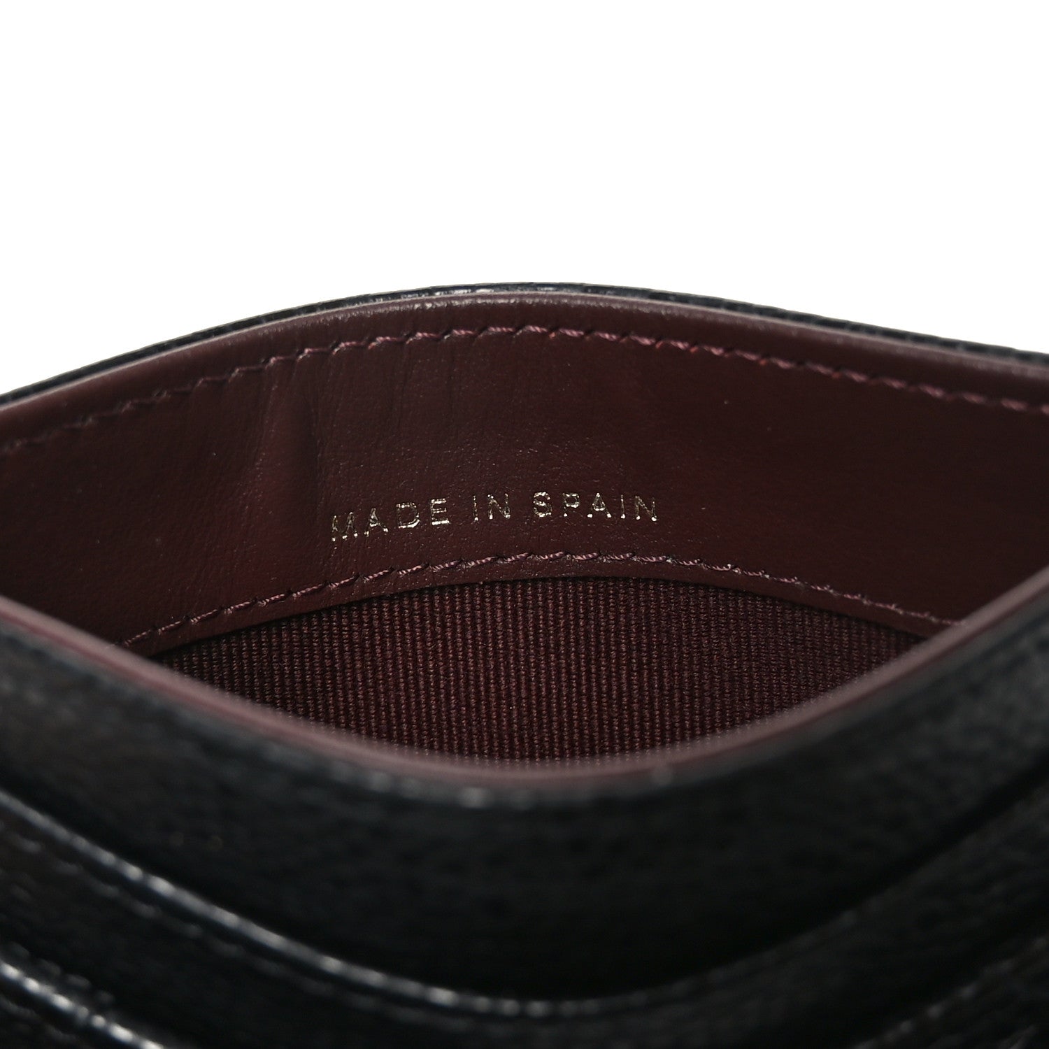 Caviar Quilted Card Holder Black