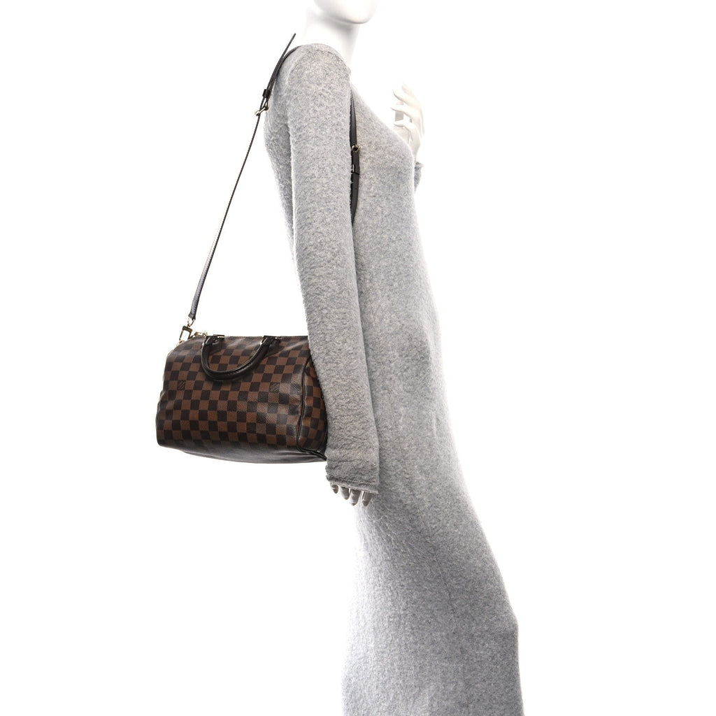 Louis Vuitton Damier Ebene Speedy Bandouliere 25