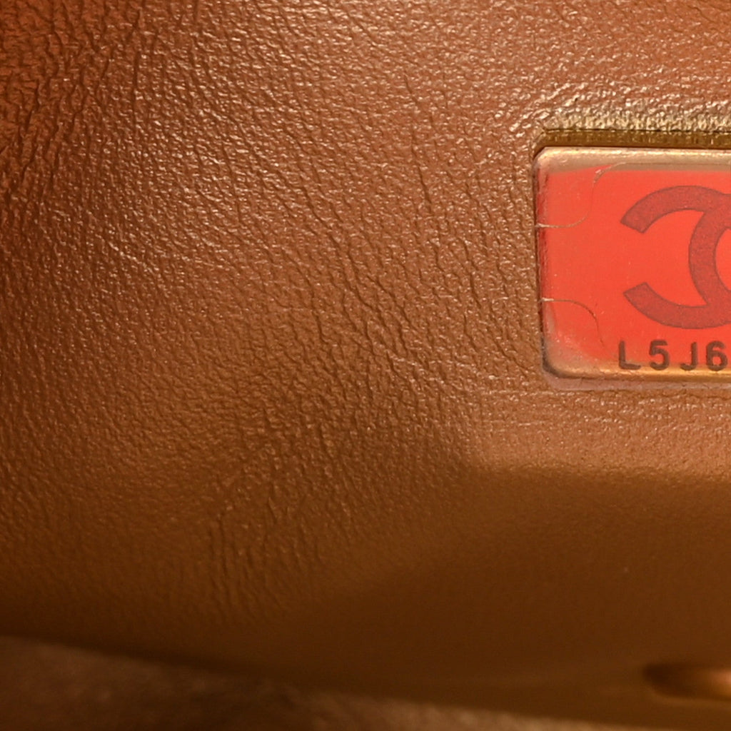 Chanel Lambskin Quilted Mini Pearl Crush Flap Red