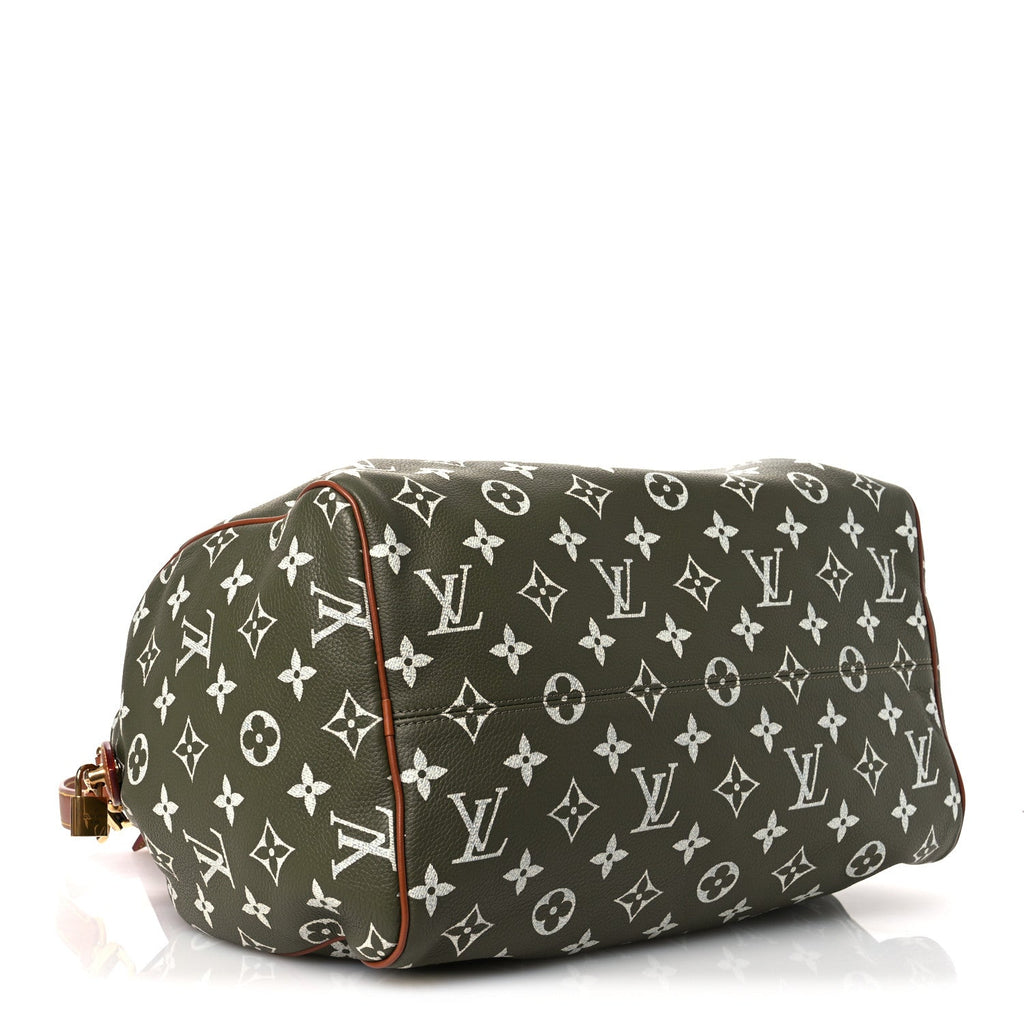Louis Vuitton Calfskin Monogram Speedy P9 Bandouliere 40 Green Sancha