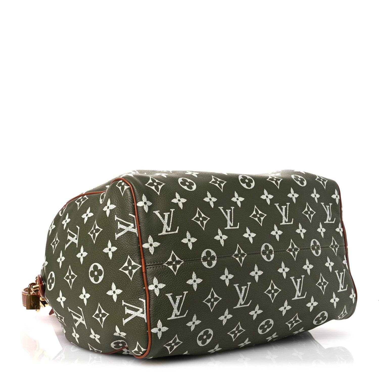 Louis Vuitton Calfskin Monogram Speedy P9 Bandouliere 40 Green Sancha