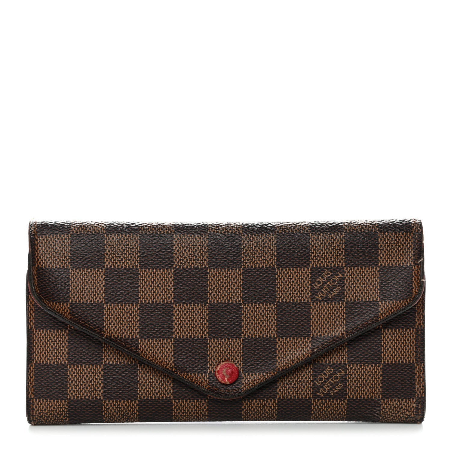 Louis Vuitton Damier Ebene Josephine Wallet Red