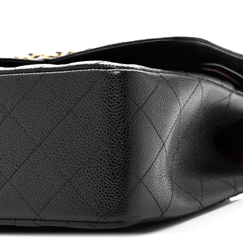Chanel Caviar Quilted Jumbo Double Flap Black