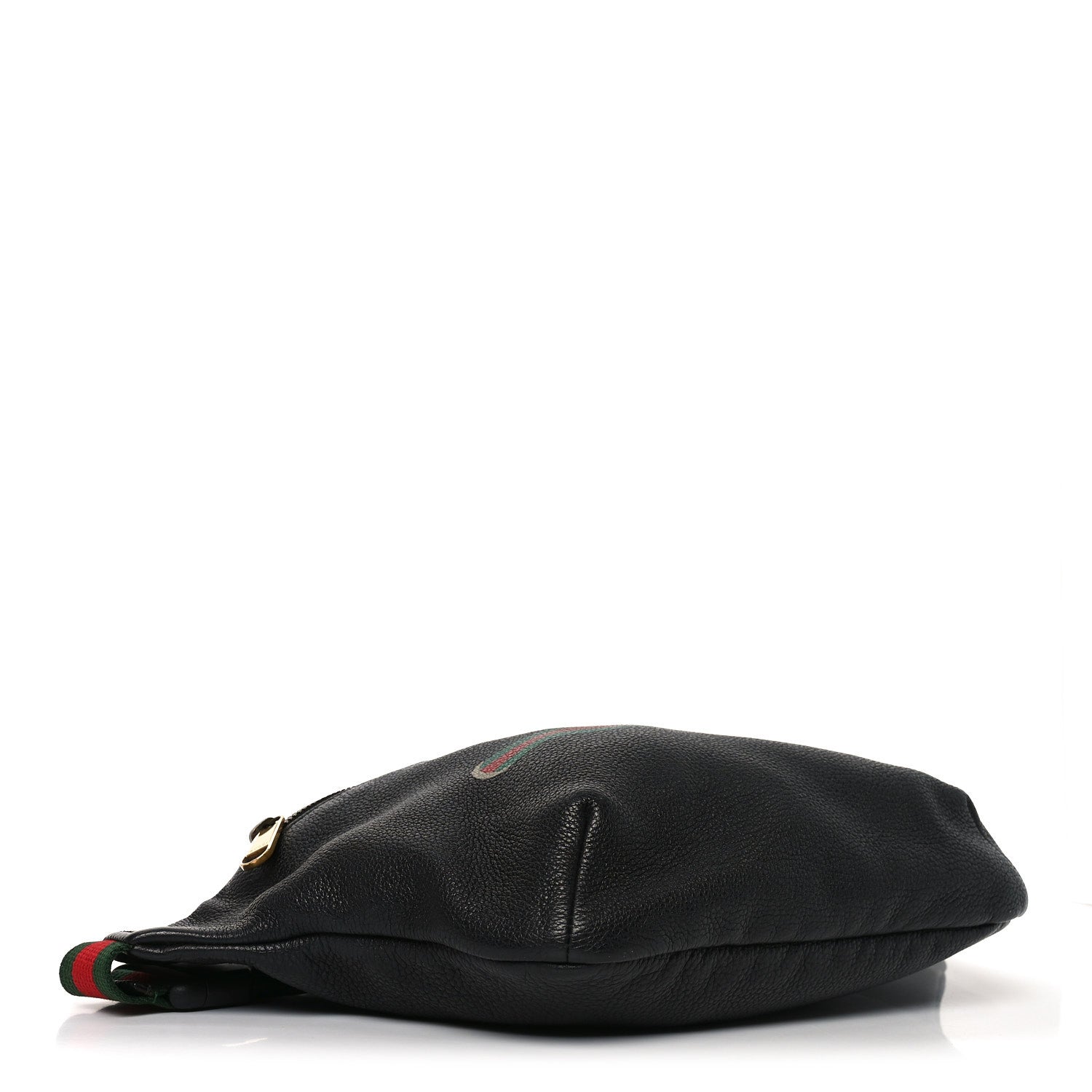 Gucci Grained Calfskin Small Logo Belt Bag Black
