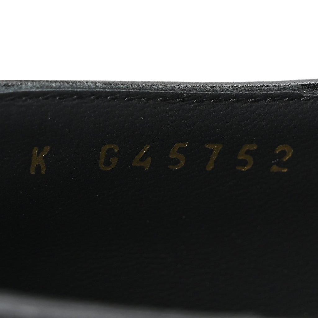 Goatskin Pearl Mary Janes Flats 35 Black