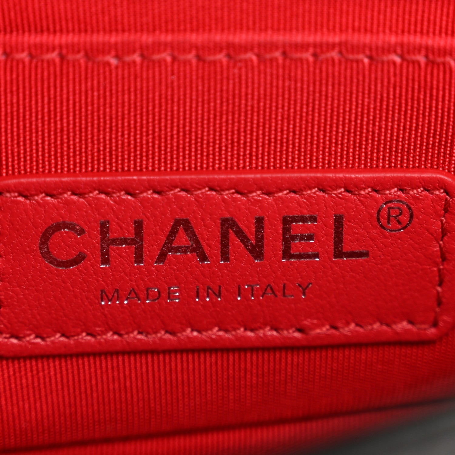 Chanel Lambskin Tweed Logo Embroidered Mini Boy Flap White Red Black