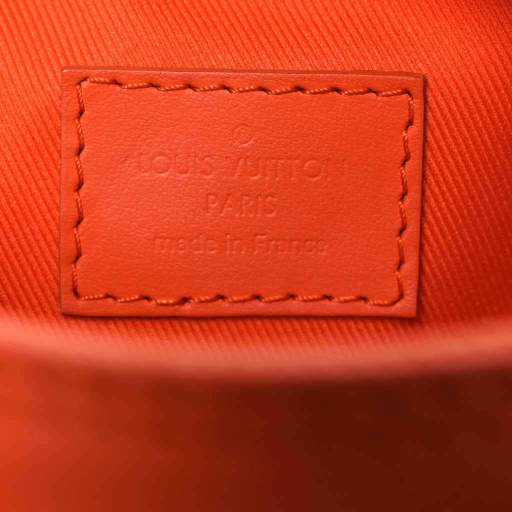 Louis Vuitton Grained Calfskin Aerogram Keepall XS Orange