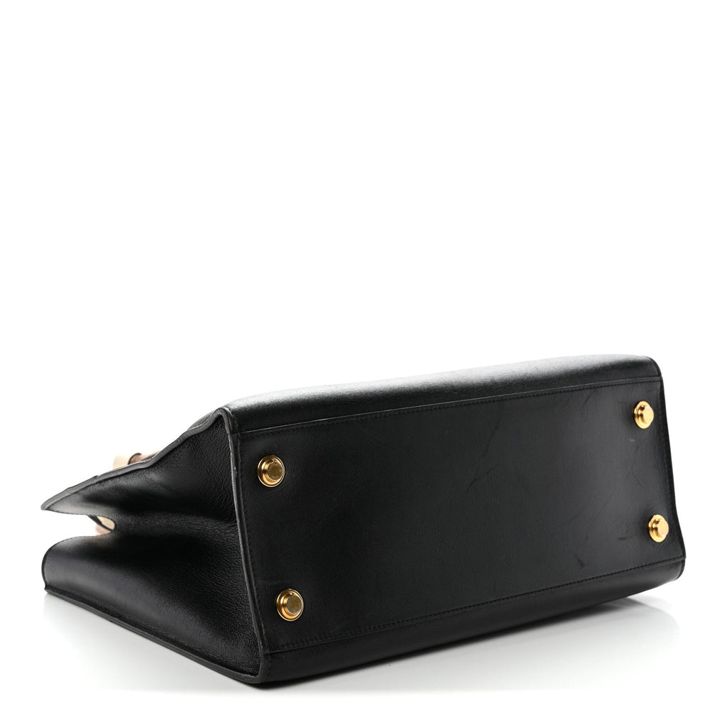 Louis Vuitton Taurillon City Steamer MM Creme Beige Black