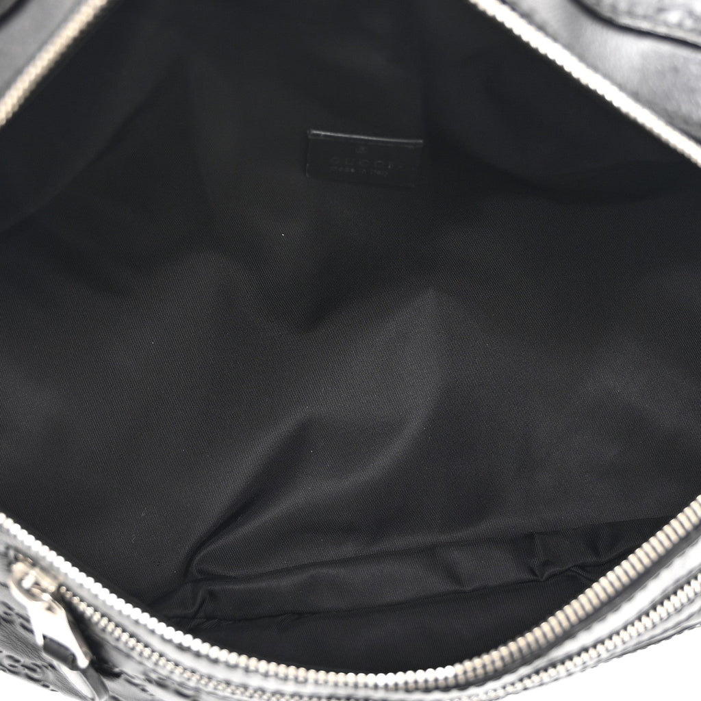 Gucci Guccissima Web Belt Bag Black