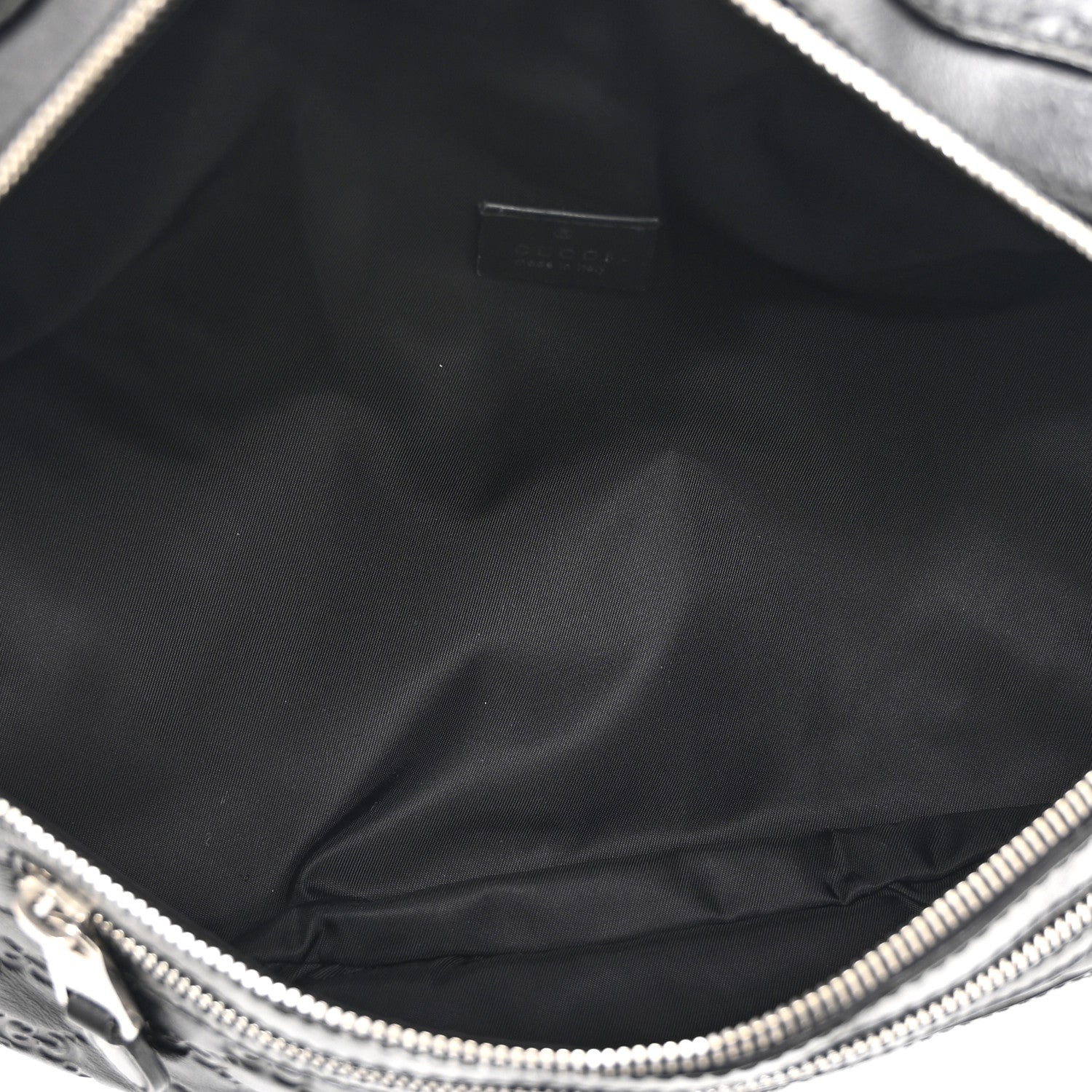 Gucci Guccissima Web Belt Bag Black