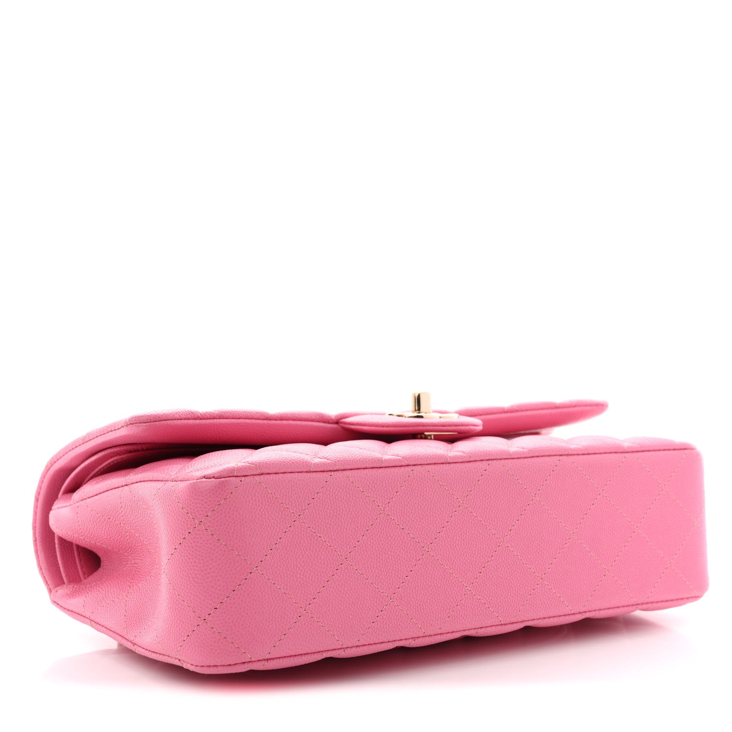 Chanel Caviar Quilted Medium Double Flap Pink