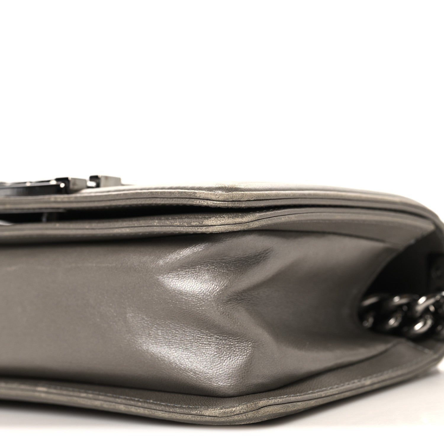 Chanel Galuchat Stingray Small Boy Flap Silver