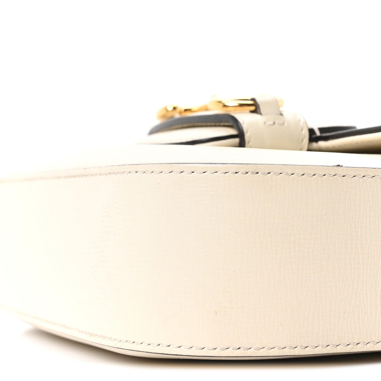 Gucci Azalea Calfskin Web Mini Horsebit 1955 Shoulder Bag Mystic White