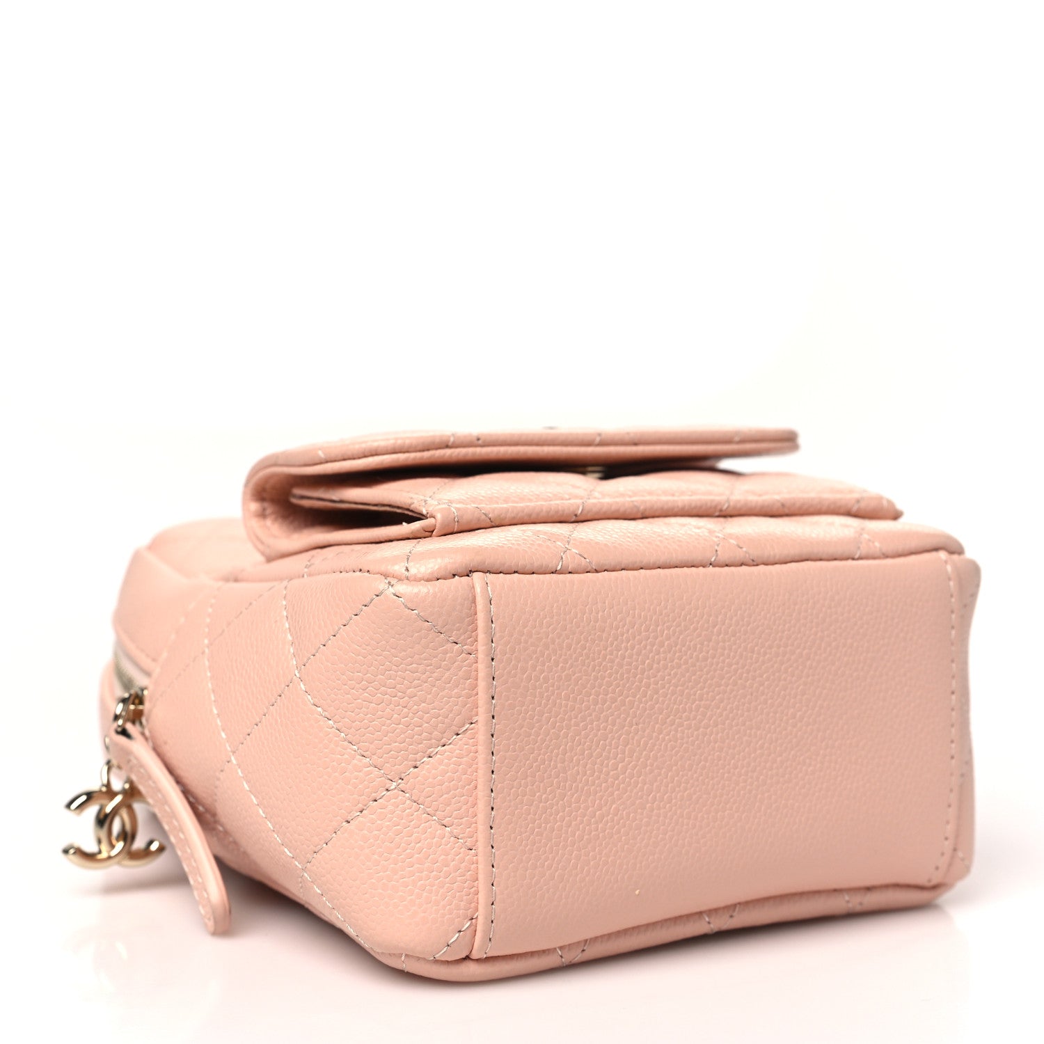 Chanel Caviar Quilted CC Mini Classic Backpack Light Pink