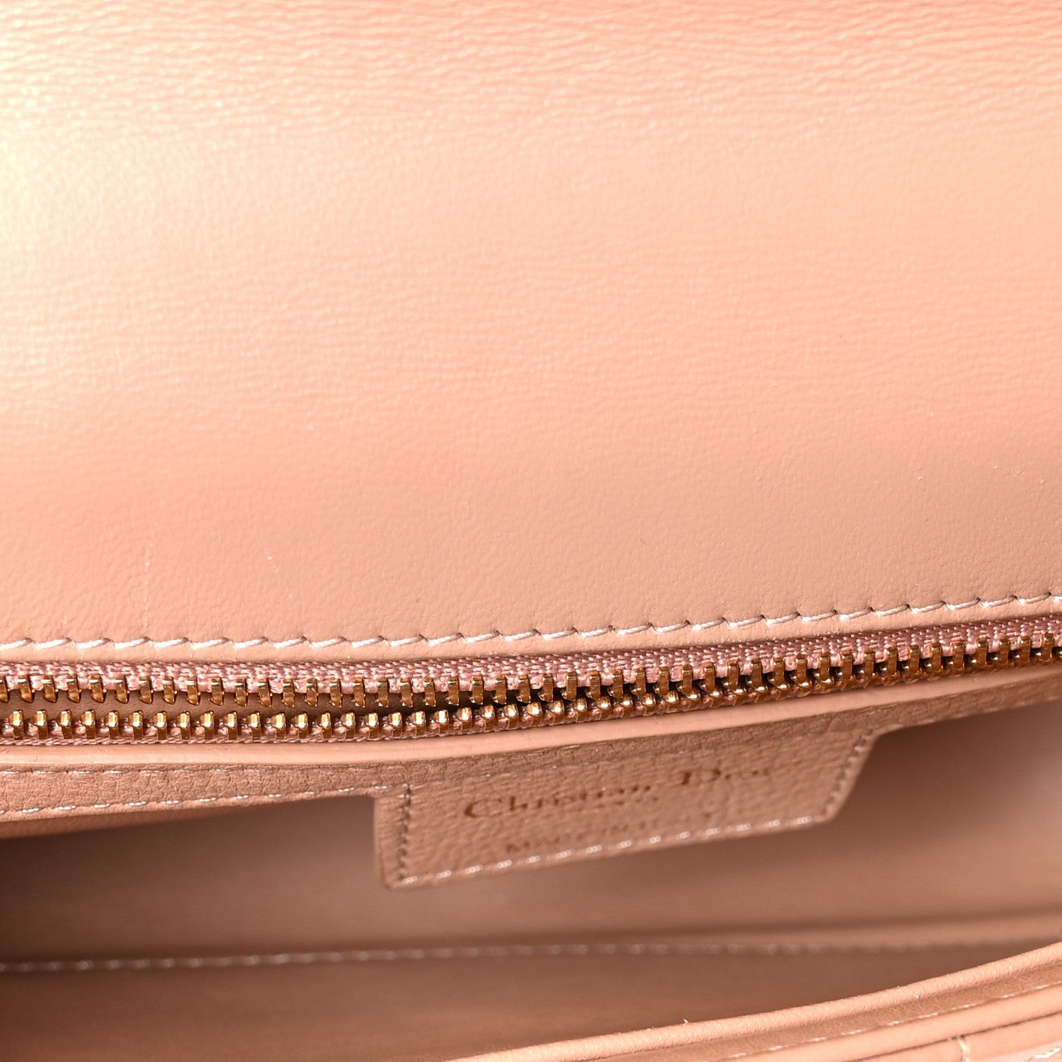 Christian Dior Calfskin Cannage Small Caro Bag Rose De Vents