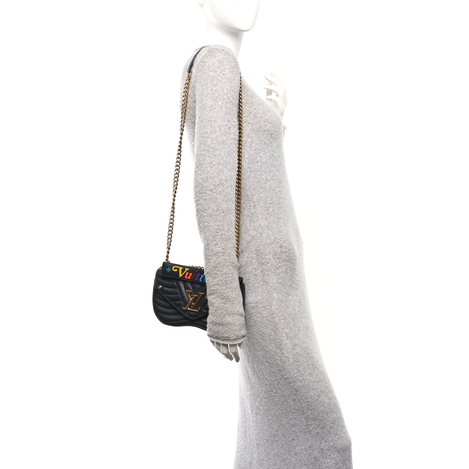 Louis Vuitton Calfskin New Wave Chain PM Black
