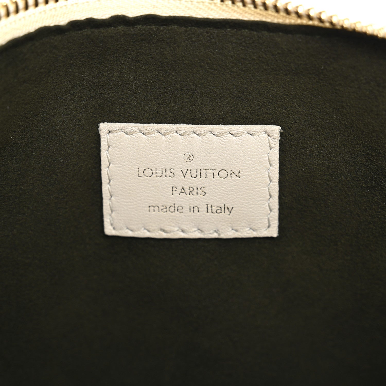 Louis Vuitton Lambskin Embossed Monogram Coussin PM Beige Cream