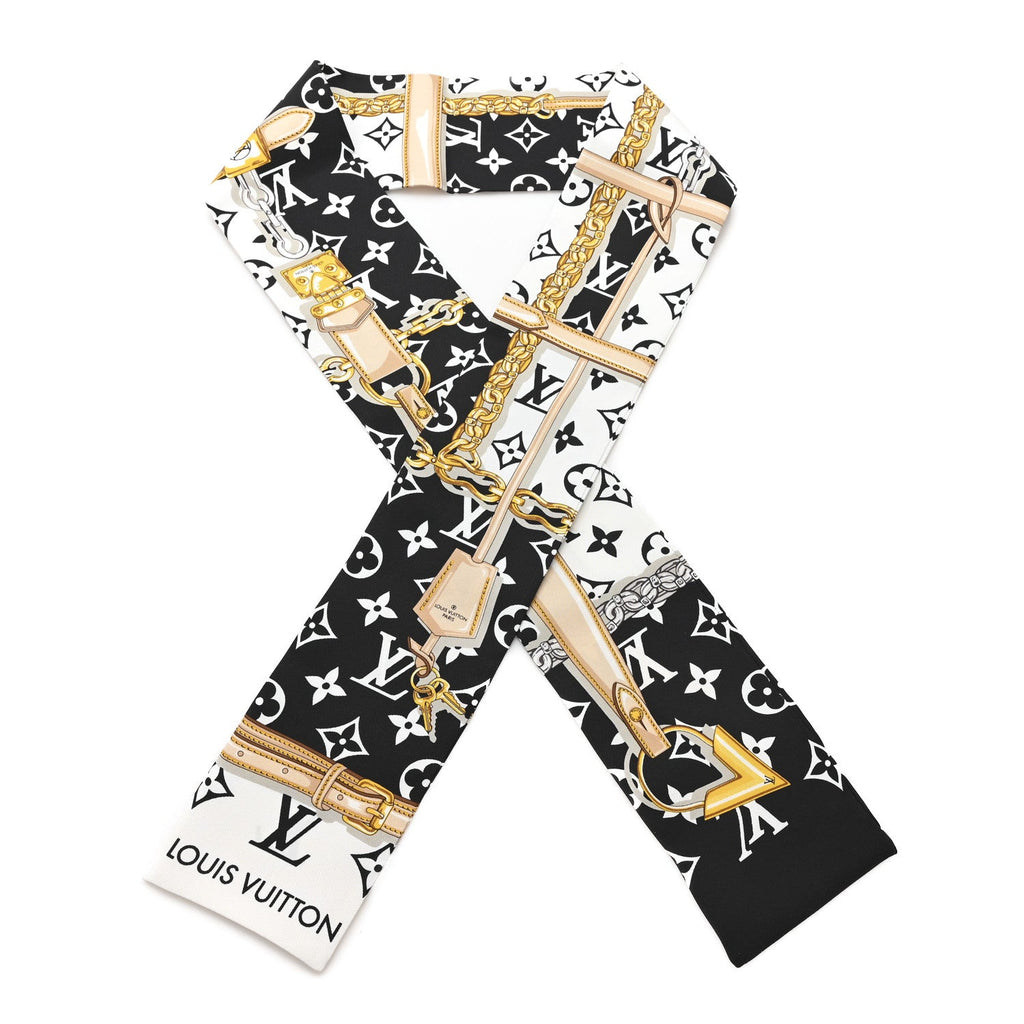 Louis Vuitton Silk Monogram Confidential Bandeau Black