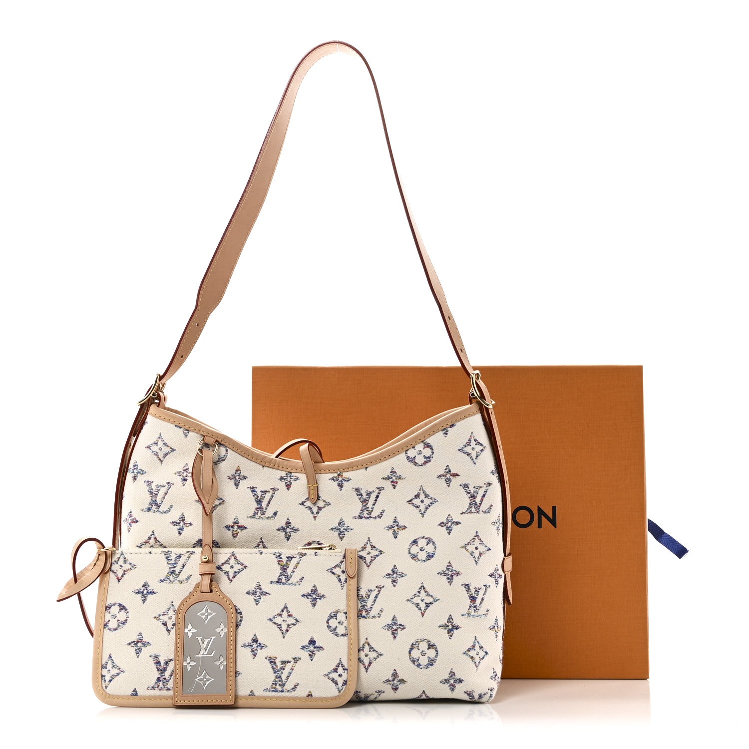 Louis Vuitton Monogram Jacquard CarryAll PM Multicolor Beige