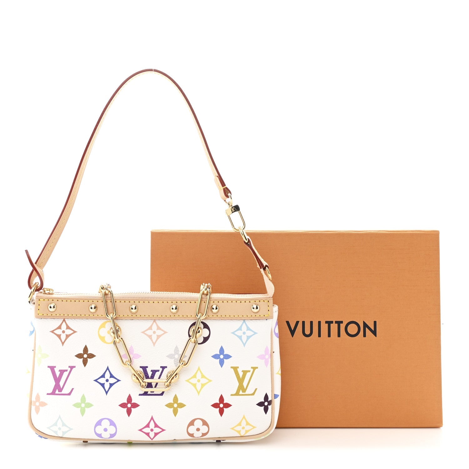 Louis Vuitton LV X TM Monogram Multicolor Pochette Accessories White