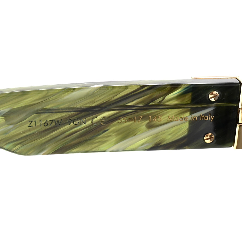 Louis Vuitton Acetate 1.1 Millionaires Z1167E Sunglasses Green Marble