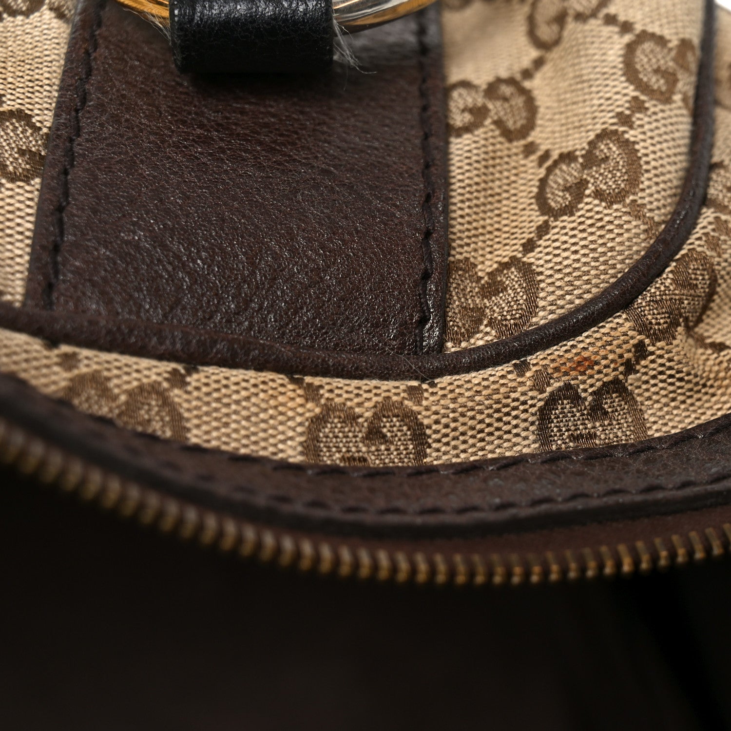 Gucci Monogram Medium Interlocking Icon Tote Dark Brown