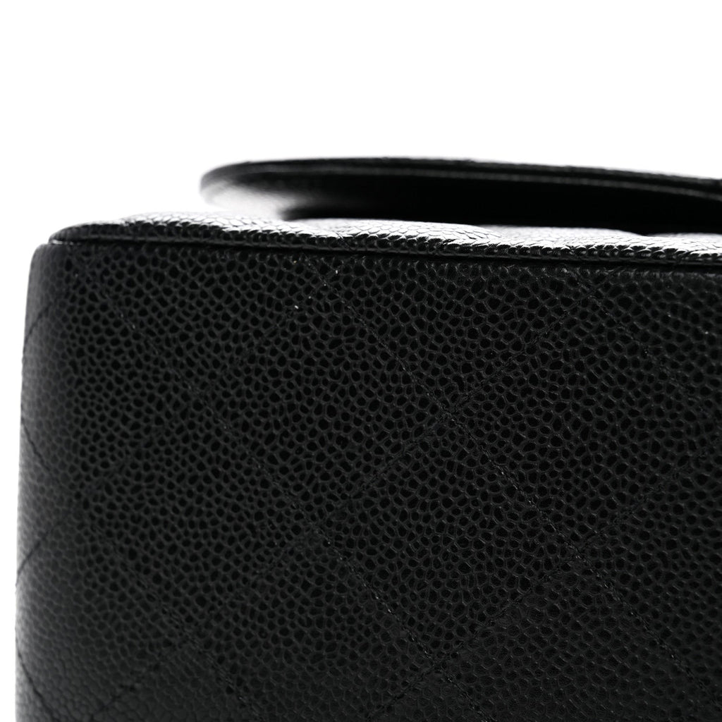 Chanel Caviar Quilted Jumbo Double Flap Black