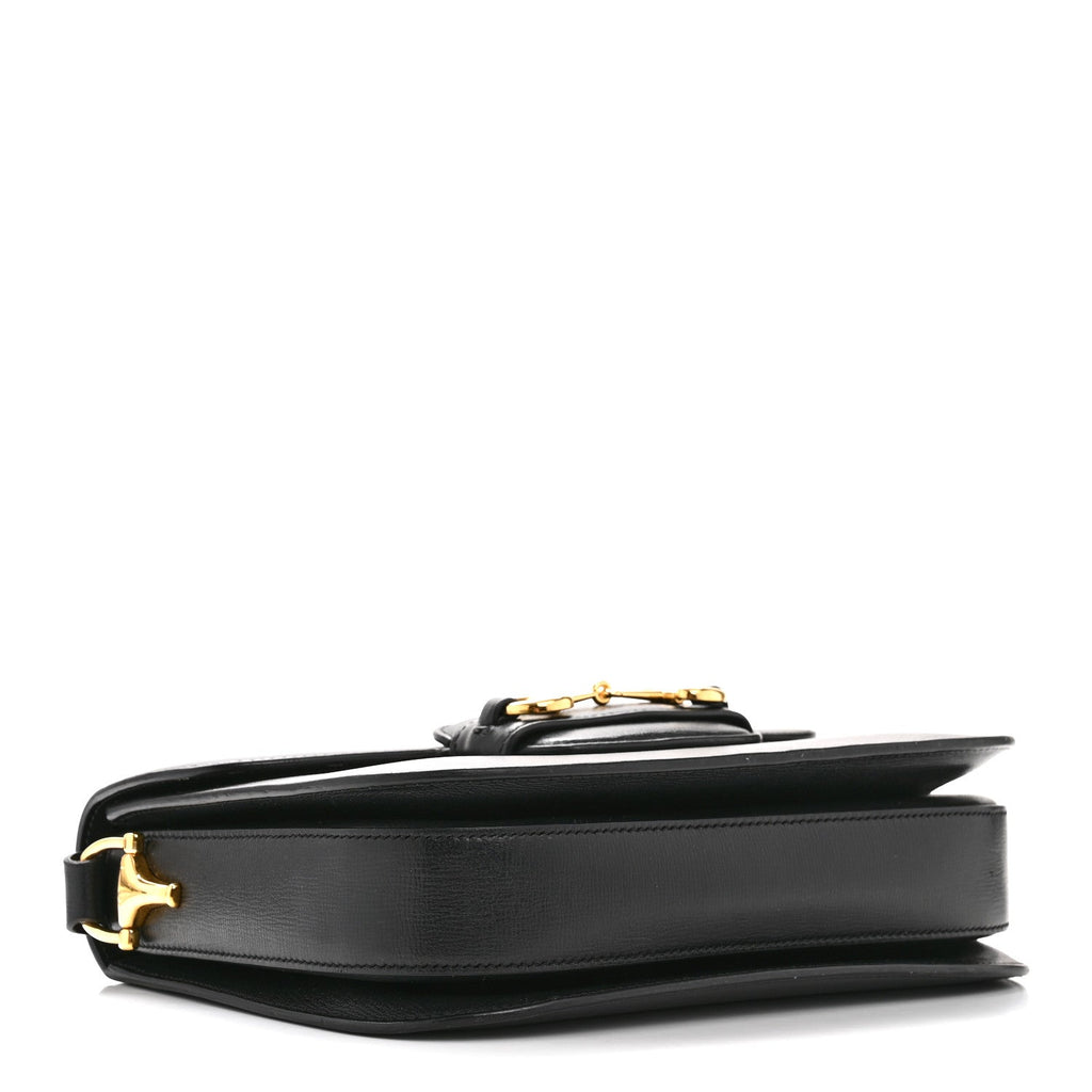 Gucci Azalea Calfskin Horsebit 1955 Shoulder Bag Black