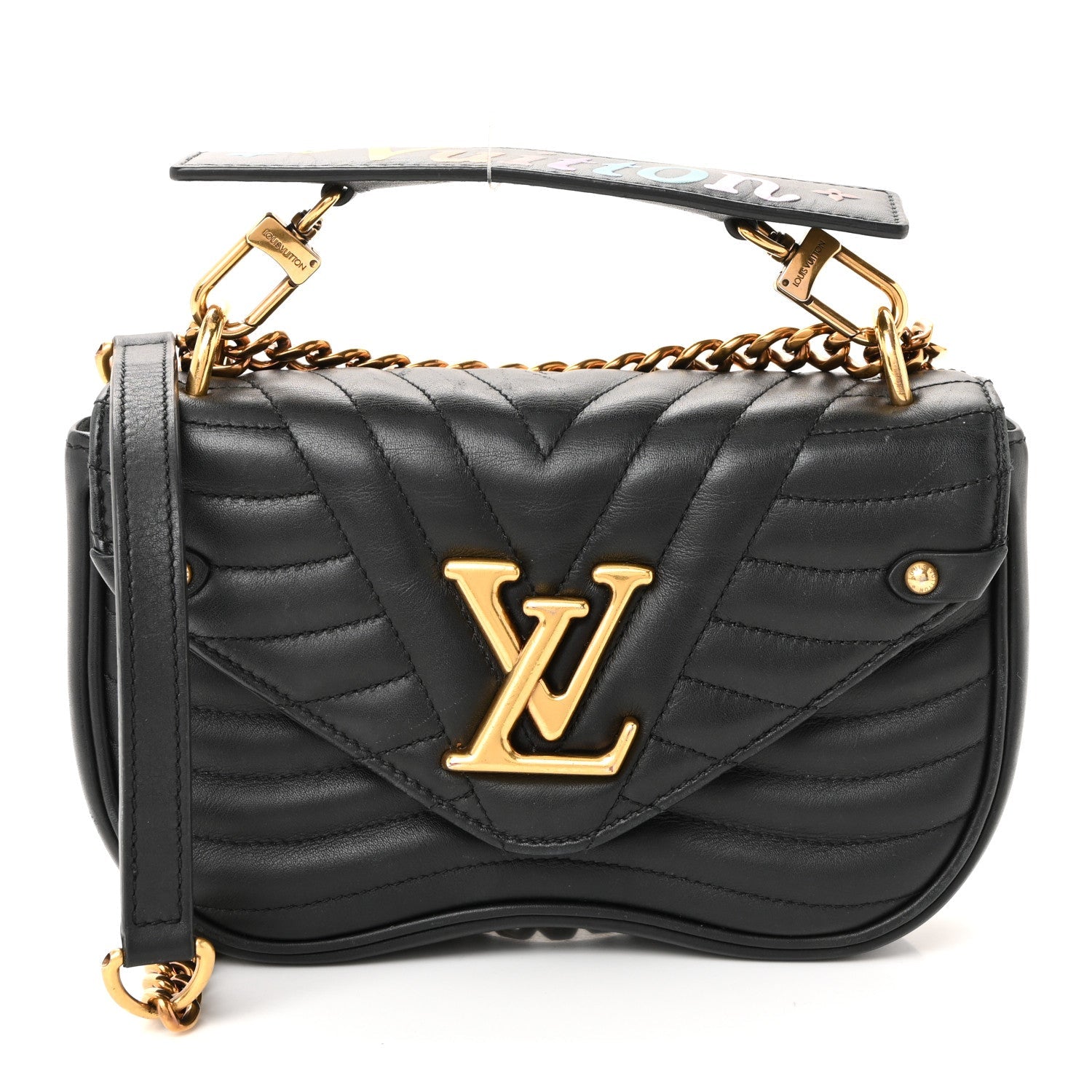 Louis Vuitton Calfskin New Wave Chain PM Black