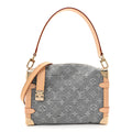 Louis Vuitton Denim Monogram Side Trunk MM Washed Gray