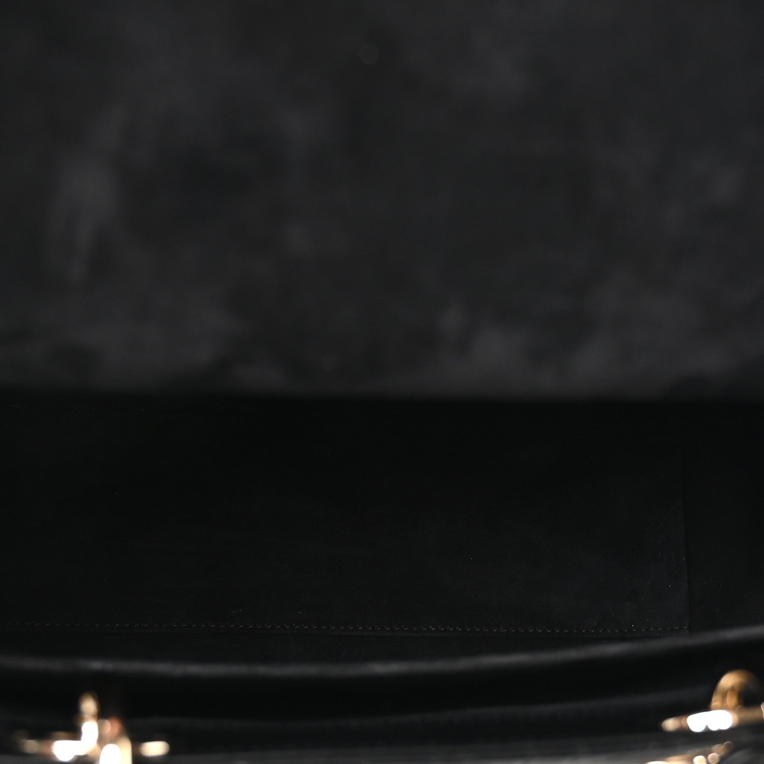 Christian Dior Lambskin Cannage Large Lady Dior Black