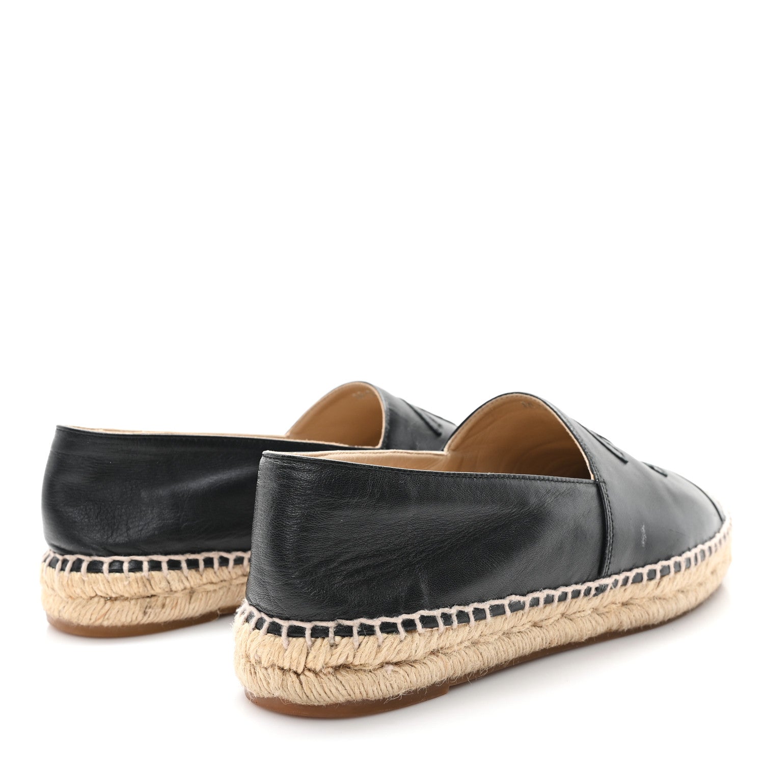Lambskin CC Espadrilles 40 Black