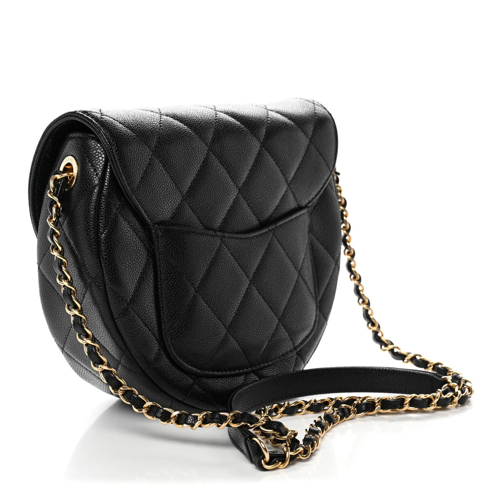 Chanel Caviar Quilted Small Messenger Flap Black