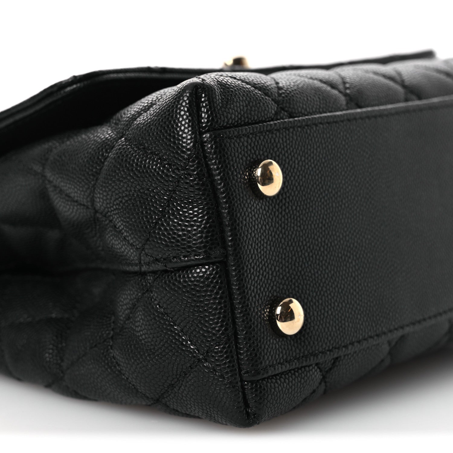 Chanel Caviar Quilted Mini Coco Handle Flap Black