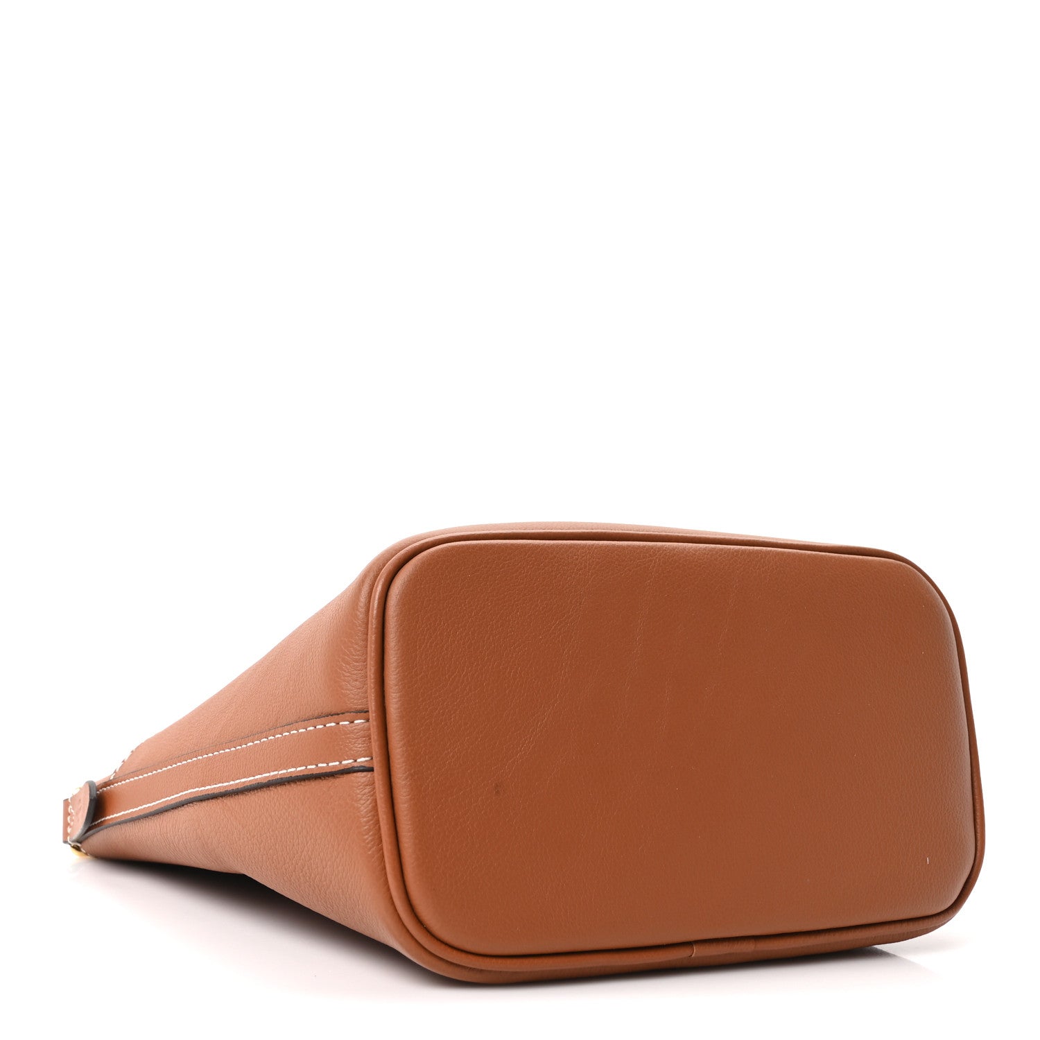 Louis Vuitton Calfskin Lock and Walk Bucket Cognac