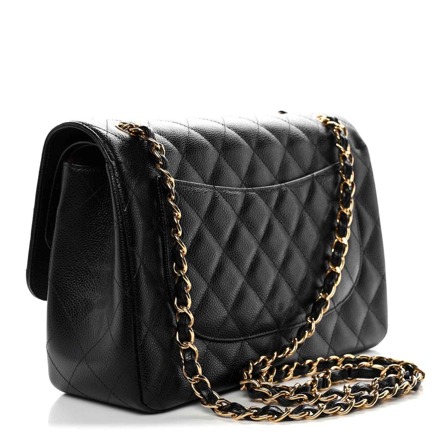 Chanel Caviar Quilted Jumbo Double Flap Black