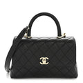 Chanel Caviar Quilted Mini Coco Handle Flap Black