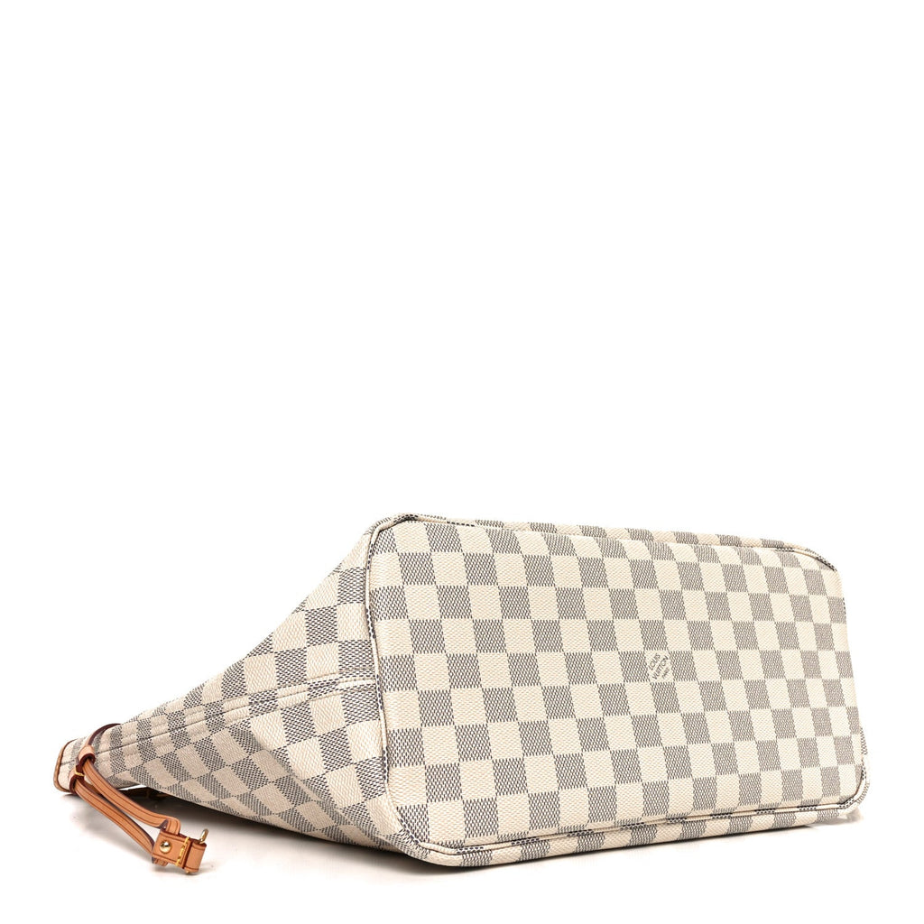 Louis Vuitton Damier Azur Neo Neverfull MM Rose Ballerine