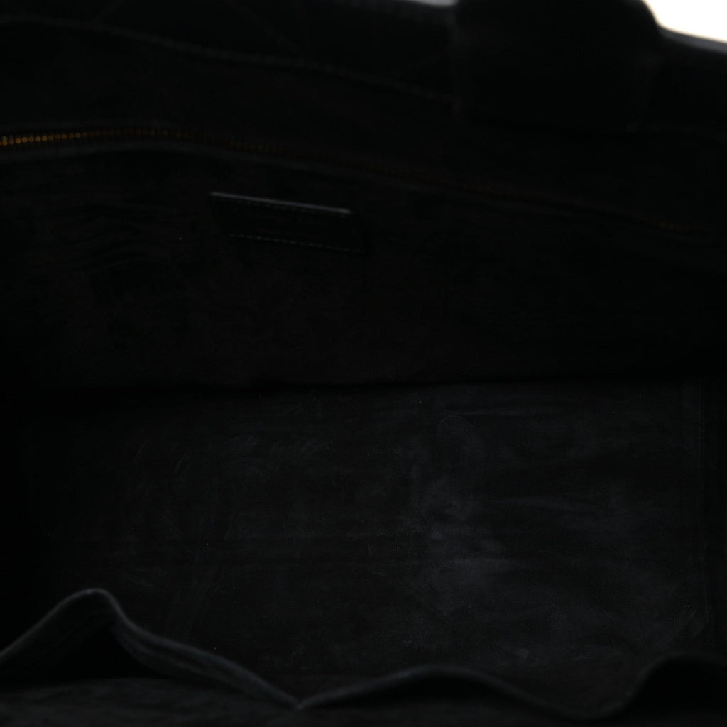 Christian Dior Calfskin Macro Cannage Medium Book Tote Black