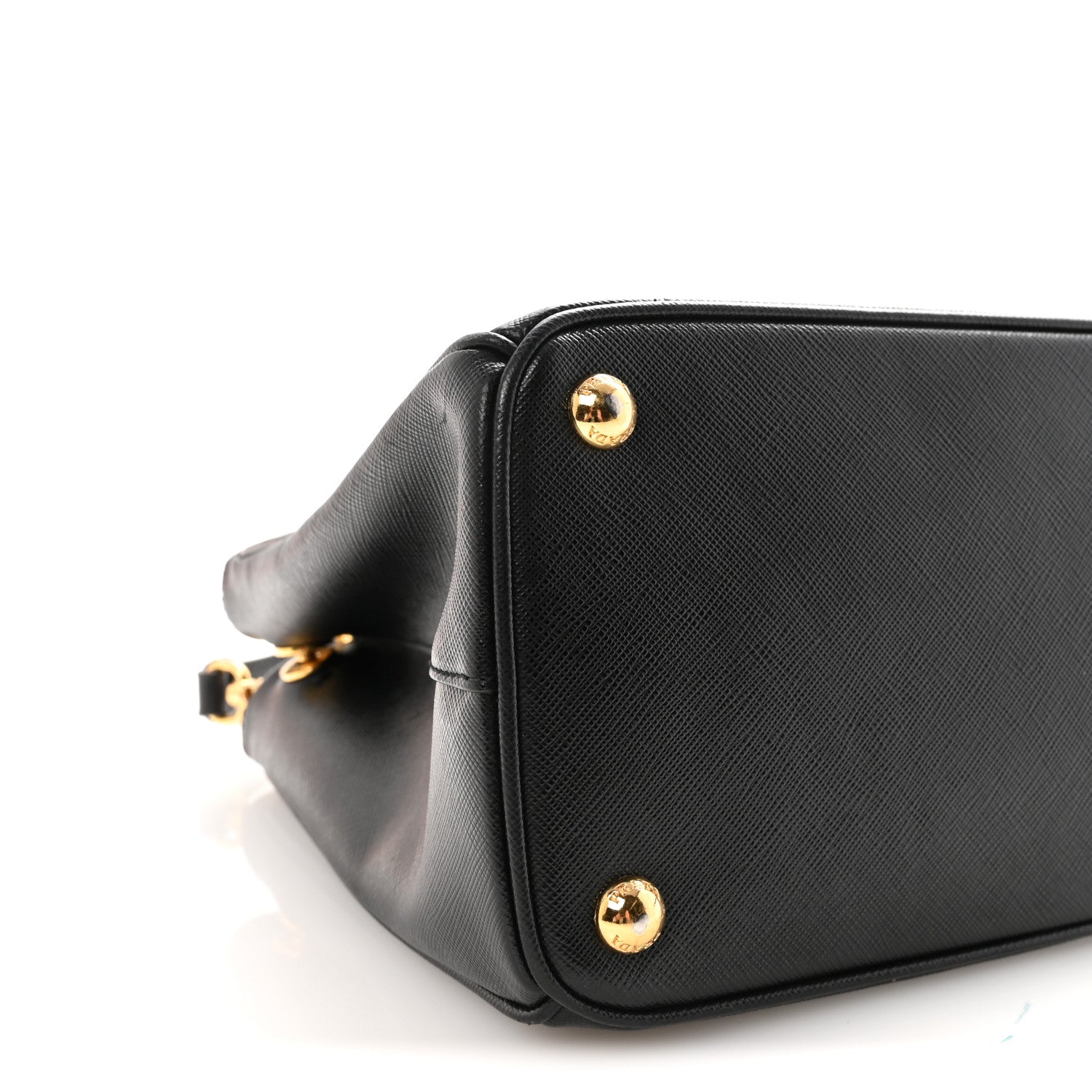 Prada Saffiano Small Galleria Double Zip Tote Black