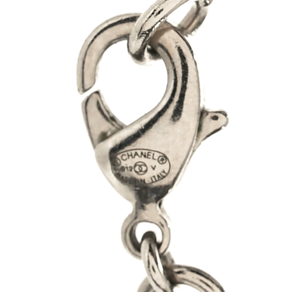 Crystal Timeless CC Necklace Silver