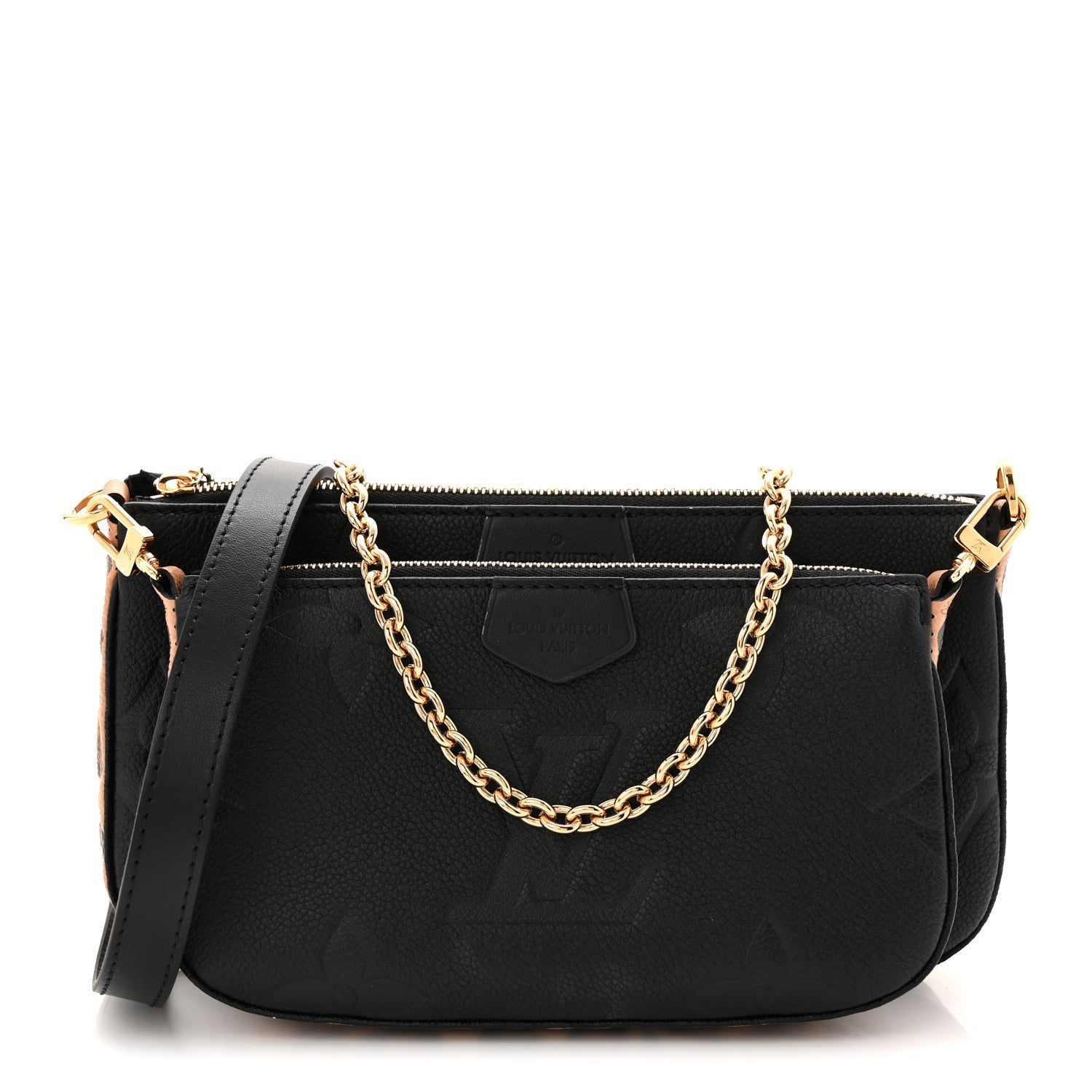 Louis Vuitton Empreinte Monogram Giant Wild At Heart Multi Pochette Accessories Black