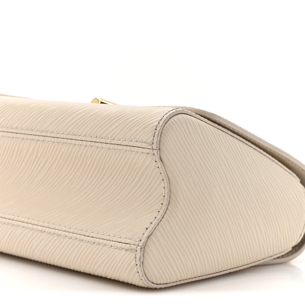 Louis Vuitton Epi Twist Braided Chain Shoulder Bag PM Quartz White