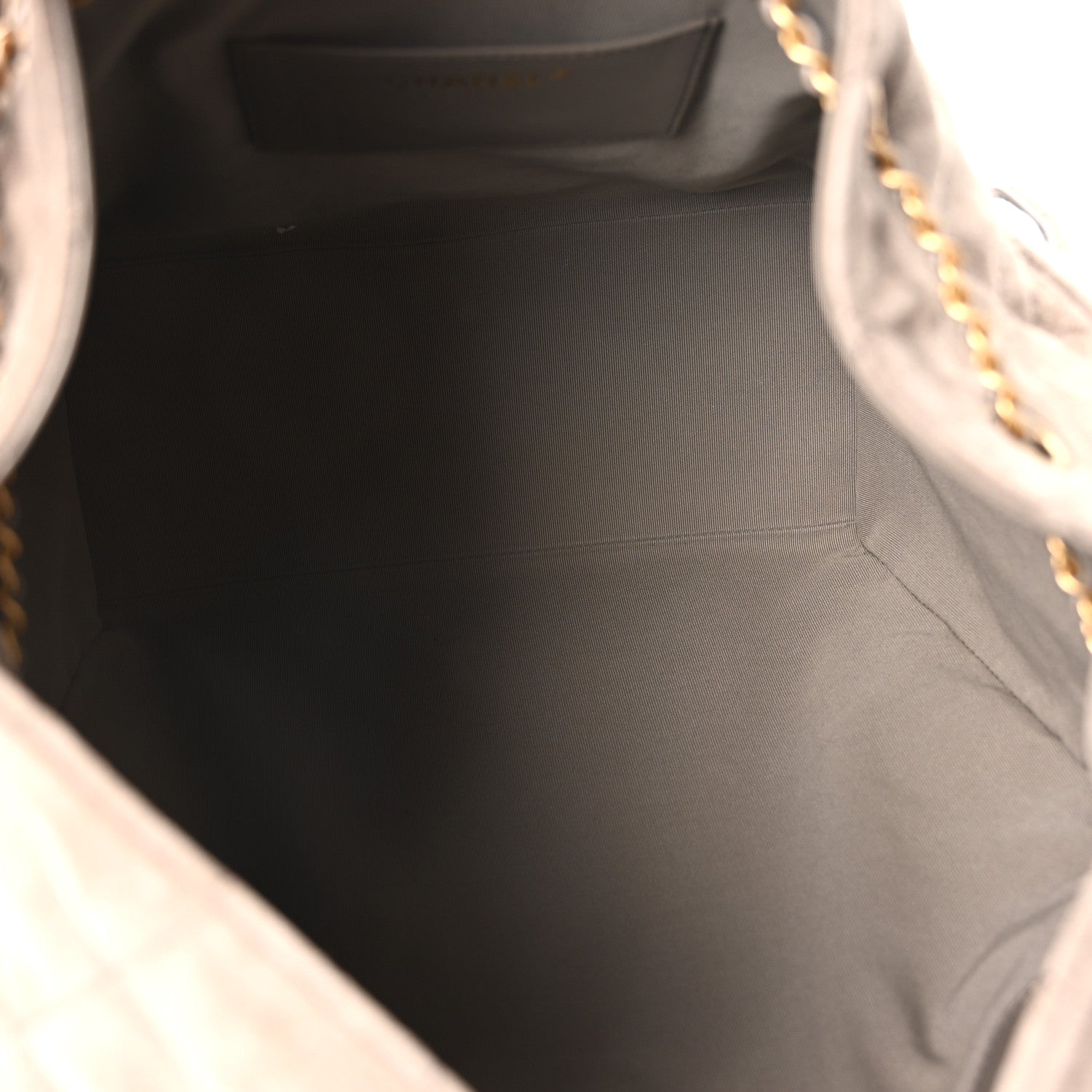 Chanel Suede Quilted Medium Chanel 25 Handbag Dark Grey