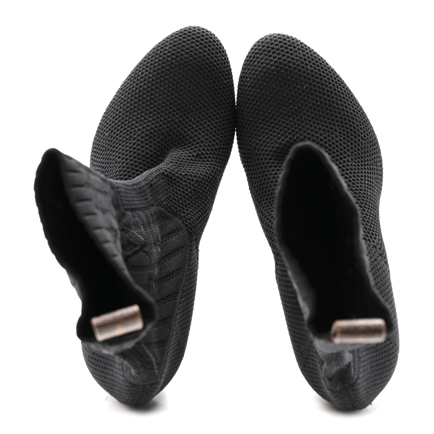 Louis Vuitton Monogram Stretch Fabric Silhouette Ankle Boots 37 Black