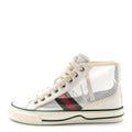 Gucci Mesh Web Womens 1977 Tennis High Top Sneakers 36 Great White Mystic White