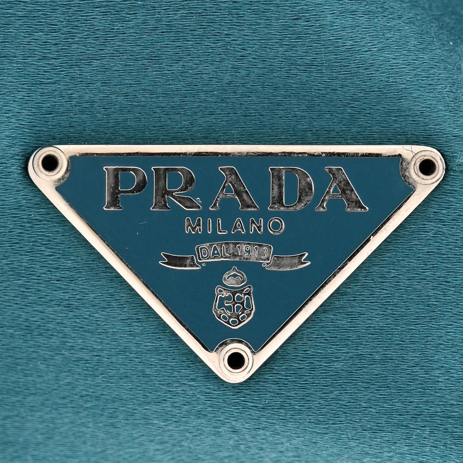 Prada Satin Soft Evening Bag Turchese
