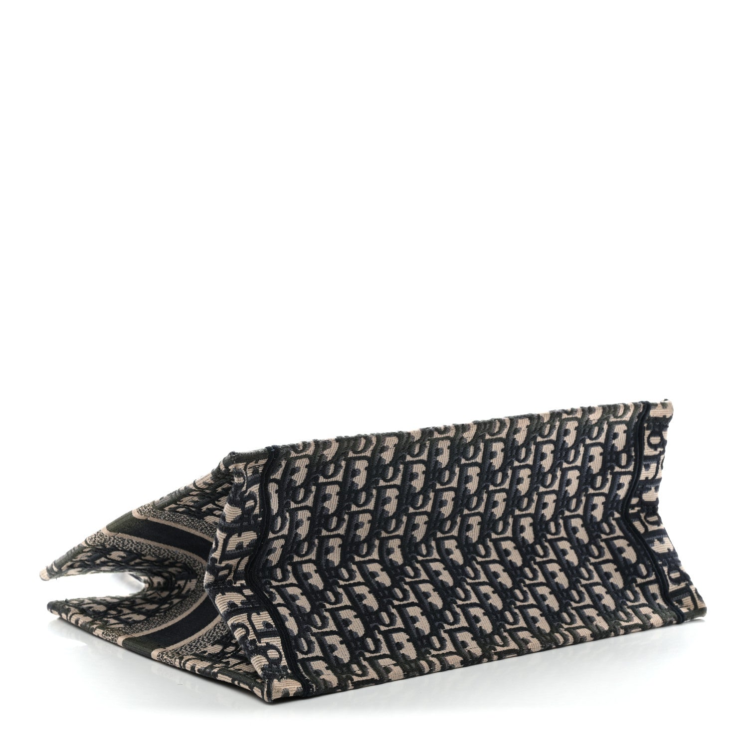 Christian Dior Oblique Medium Book Tote Blue Multicolor
